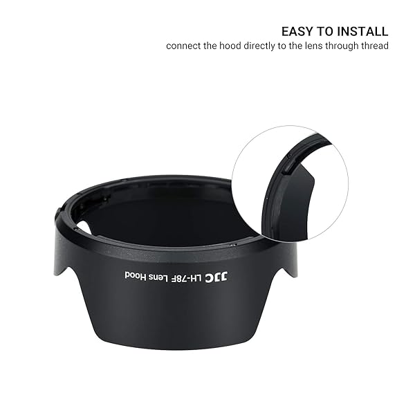 JJC JJC EW-78F Lens Hood for Canon RF 24-240mm - Reversible Shade, Compatible with 72mm Filter & Lens Cap - View 8 of 10