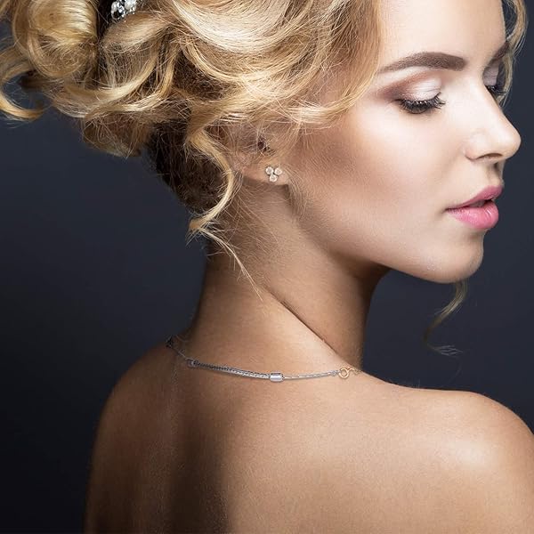 Hicarer Adjustable Stainless Steel Necklace Extender Chain with Lobster Clasp for Jewelry Making Set of 5 Silver Chains - View 7 of 7