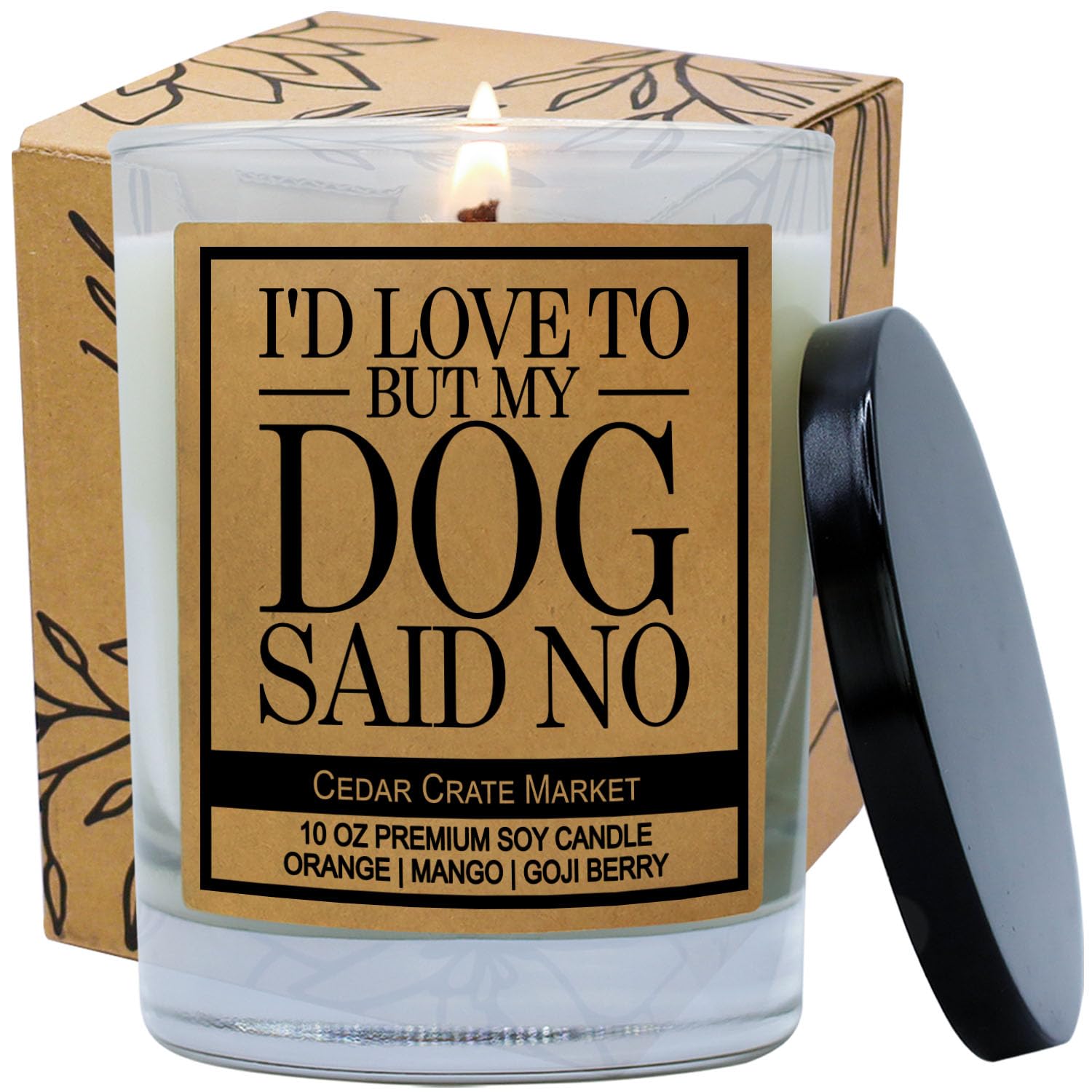 Funny Dog Candles Gift for Dog Lovers Perfect for Home and Pet Moms Dads Ideal for Adoption and Rescue Families