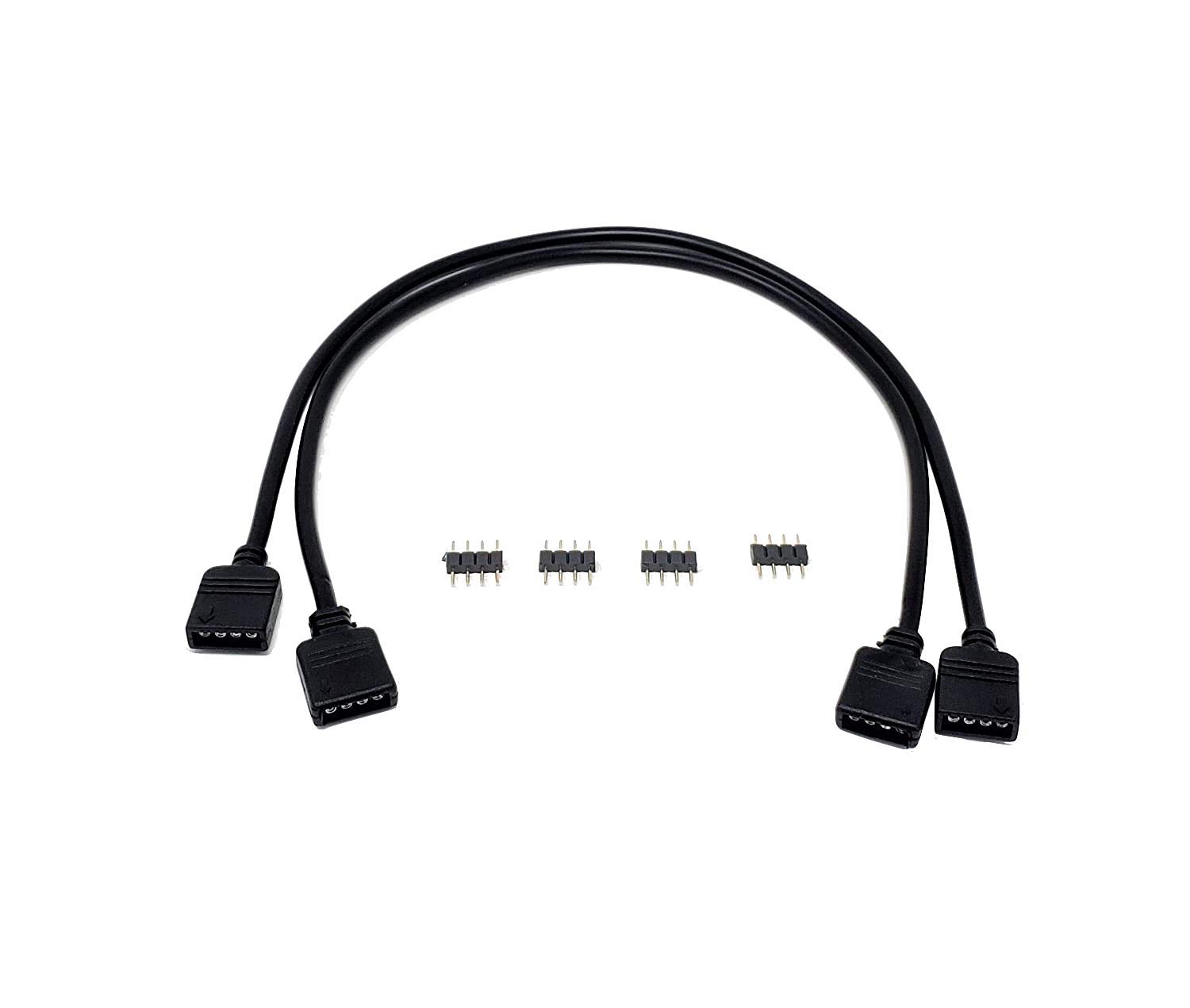 MICRO CONNECTORS Micro Connectors RGB Extension Cable 50 cm 2-Pack for Enhanced Lighting Solutions - View 4 of 4