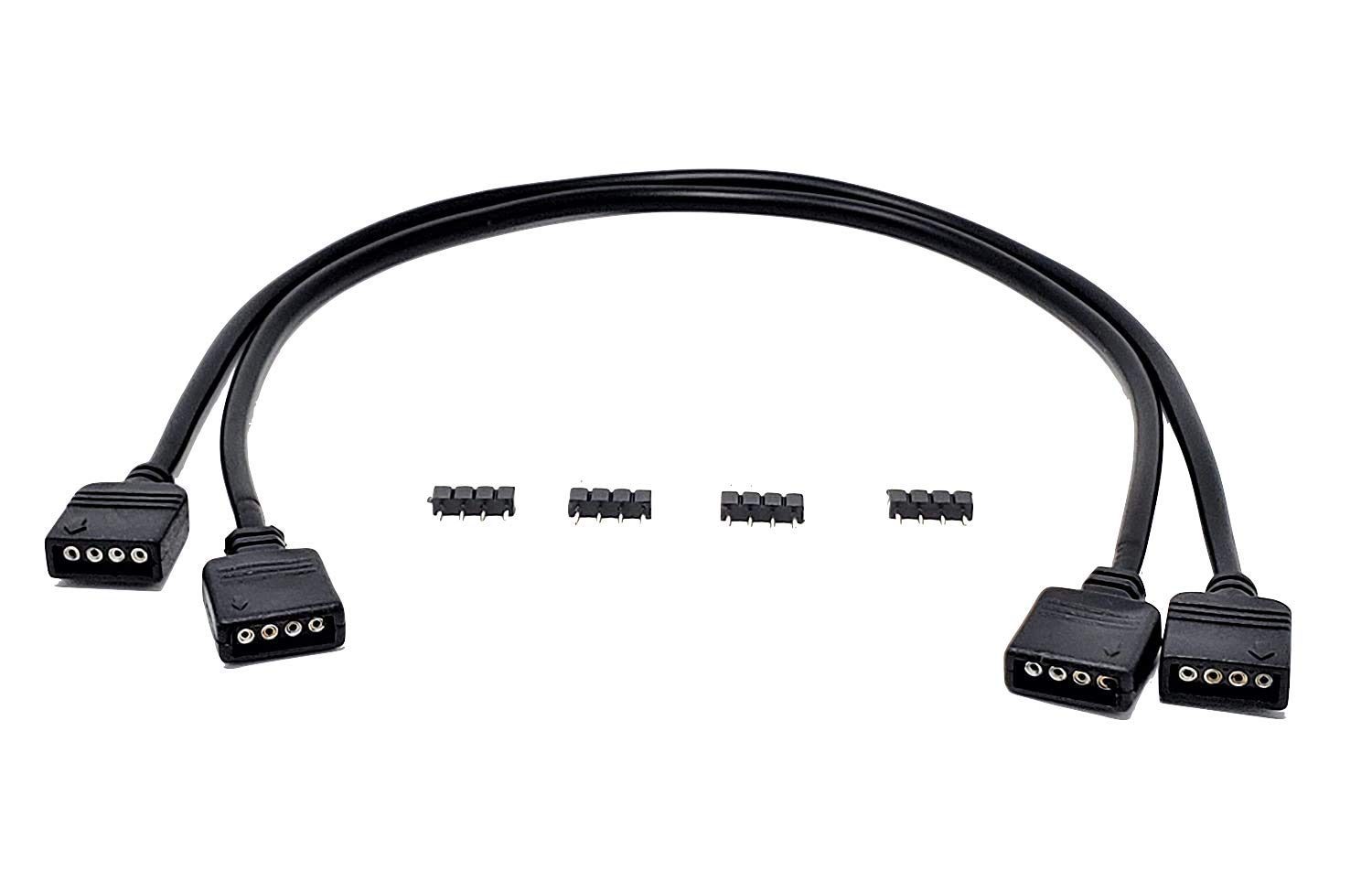 Micro Connectors RGB Extension Cable 50 cm 2-Pack for Enhanced Lighting Solutions