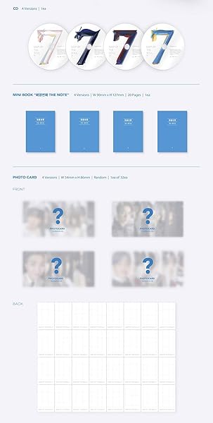 SM Ent BTS Map Of The Soul 7 CD Version 1 High Quality Music Album for Fans - View 6 of 8