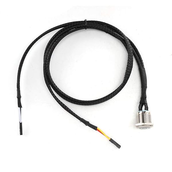 Wendry "Chassis Switch Host Metal with 23.6" Extension Cable - DIY Desktop Power On/Off Push Switch (Red) for PC" - View 9 of 11