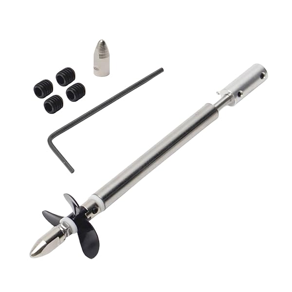 Fielect Drive Shaft with Propeller and Universal Joint for RC Boat 130mm Shaft 80mm Sleeve 36mm Propeller Compatible with 4mm Motor Shaft