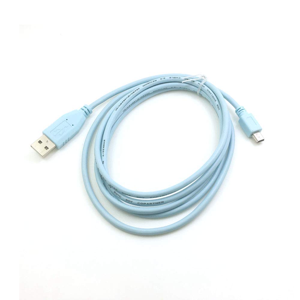 ezonpinzv USB Mini 5pin Console Debug Cable for Cisco WS-C3750X 2921 2911 2951 Routers and Switches - View 3 of 7