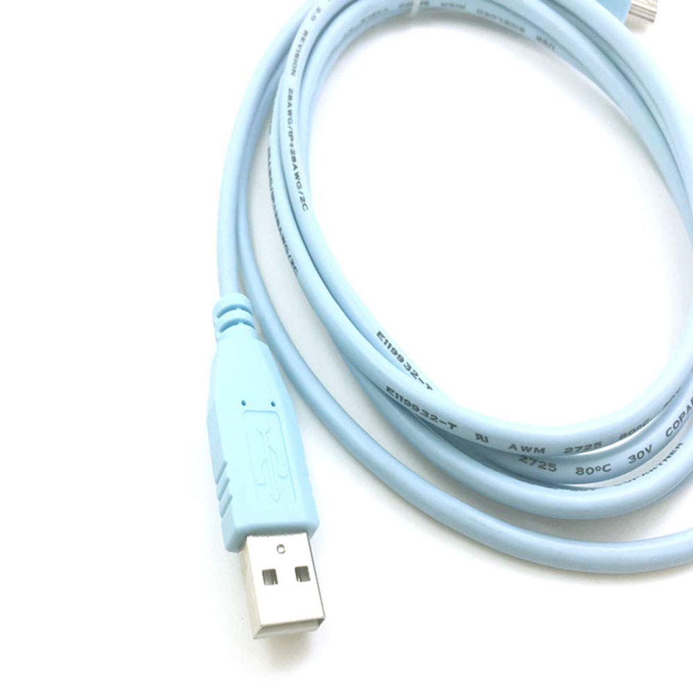 ezonpinzv USB Mini 5pin Console Debug Cable for Cisco WS-C3750X 2921 2911 2951 Routers and Switches - View 5 of 7