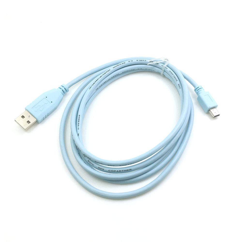ezonpinzv USB Mini 5pin Console Debug Cable for Cisco WS-C3750X 2921 2911 2951 Routers and Switches - View 7 of 7
