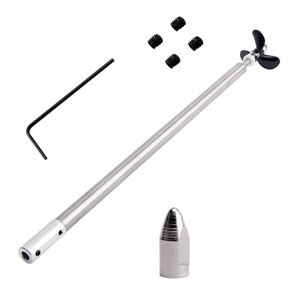 Fielect Drive Shaft with Propeller and Universal Joint for RC Boat 200mm Shaft 150mm Sleeve 36mm Propeller Compatible with 3mm Motor Shaft
