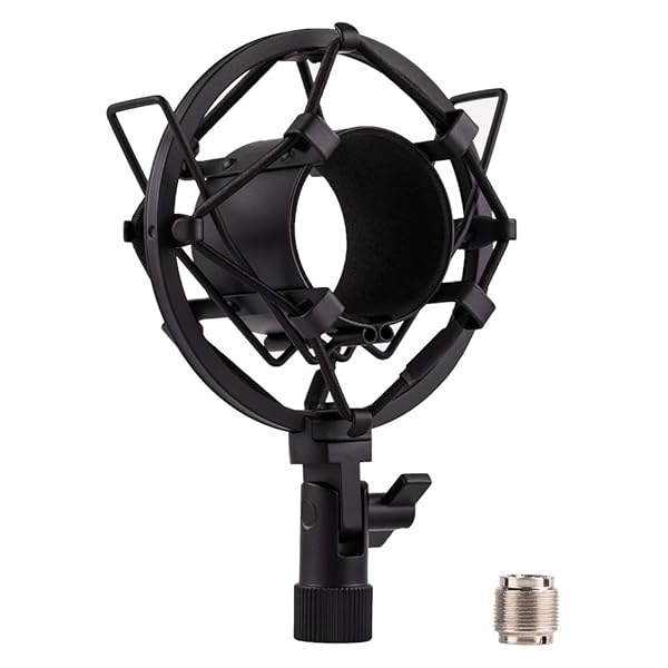 LYRCRO LYRCRO Microphone Shock Mount: Anti-Vibration Holder for 44mm-49mm Condenser Mics like MXL V67G, V69M, V87 & More