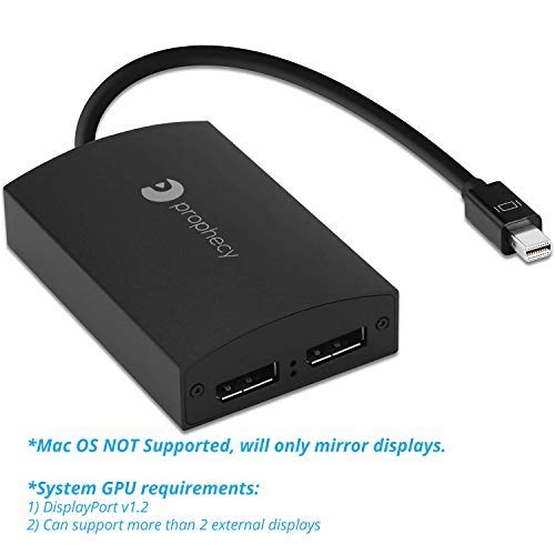gofanco gofanco Prophecy 1x2 Mini DisplayPort to Dual DisplayPort Adapter - 4K @30Hz MST Hub for Windows PCs - View 4 of 11