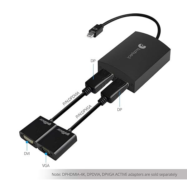 gofanco gofanco Prophecy 1x2 Mini DisplayPort to Dual DisplayPort Adapter - 4K @30Hz MST Hub for Windows PCs - View 11 of 11