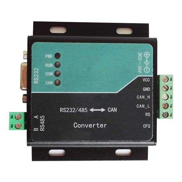 Taidacent High Performance Serial to CAN Module Converter with Power Adapter for RS485 RS232 UART Can Bus Adapter