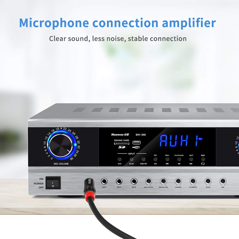 Disino Disino Dual XLR to 1/4 Inch TRS Stereo Male Y-Splitter Cable 6.6 Feet Unbalanced 2-XLR Female to Quarter Inch Adapter Patch Cord - View 7 of 7