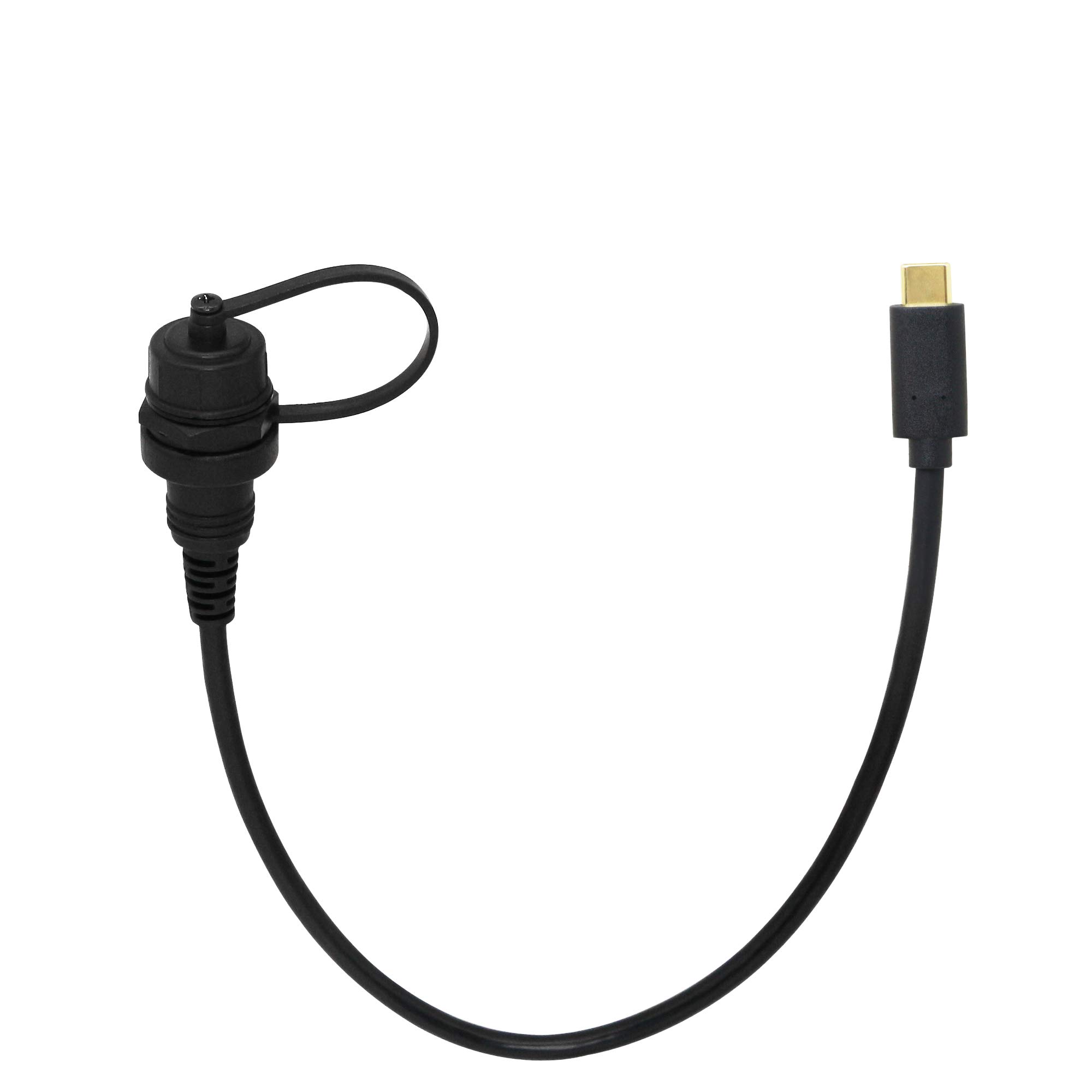 CERRXIAN CERRXIAN 30cm Gold Plated USB Type C 3.1 Mount Extension Cable for Car Boat Motorcycle Truck Dashboard - View 3 of 6