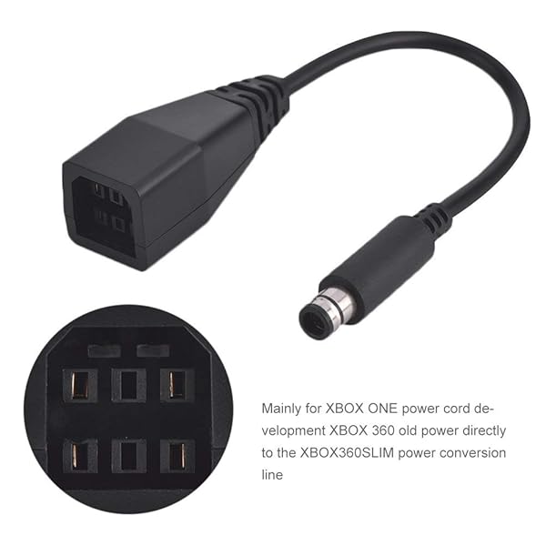 Tangxi Xbox 360 to Xbox 360E Power Supply Adapter Cable - Stable Converter for Microsoft Console - View 3 of 10