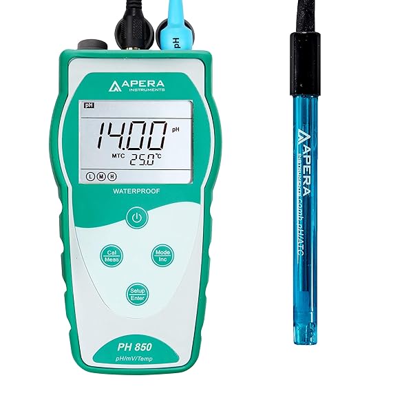 Apera Instruments Apera Instruments Value Series PH850 Portable Handheld pH Meter Kit for Accurate Water Testing and Measurement
