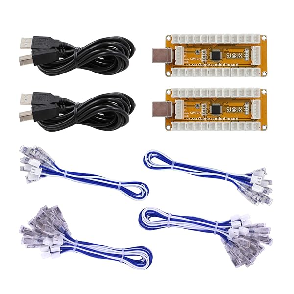 SJ JX Arcade Game USB Encoder Zero Delay 2 Player Gamepad Button Joystick Controller for Nintendo Switch PC PS3 Raspberry Pi MAME