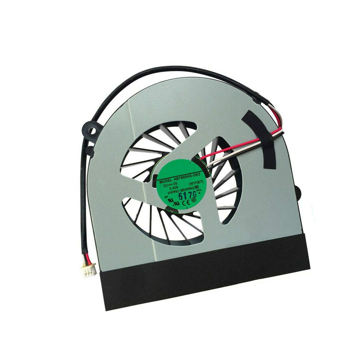 DBParts Laptop CPU Cooling Fan for Clevo W150 W230 W350 W370 Series ADDA AB7905HX-DE3 6-23-AW15E 3-PIN DC 5V 0.40A