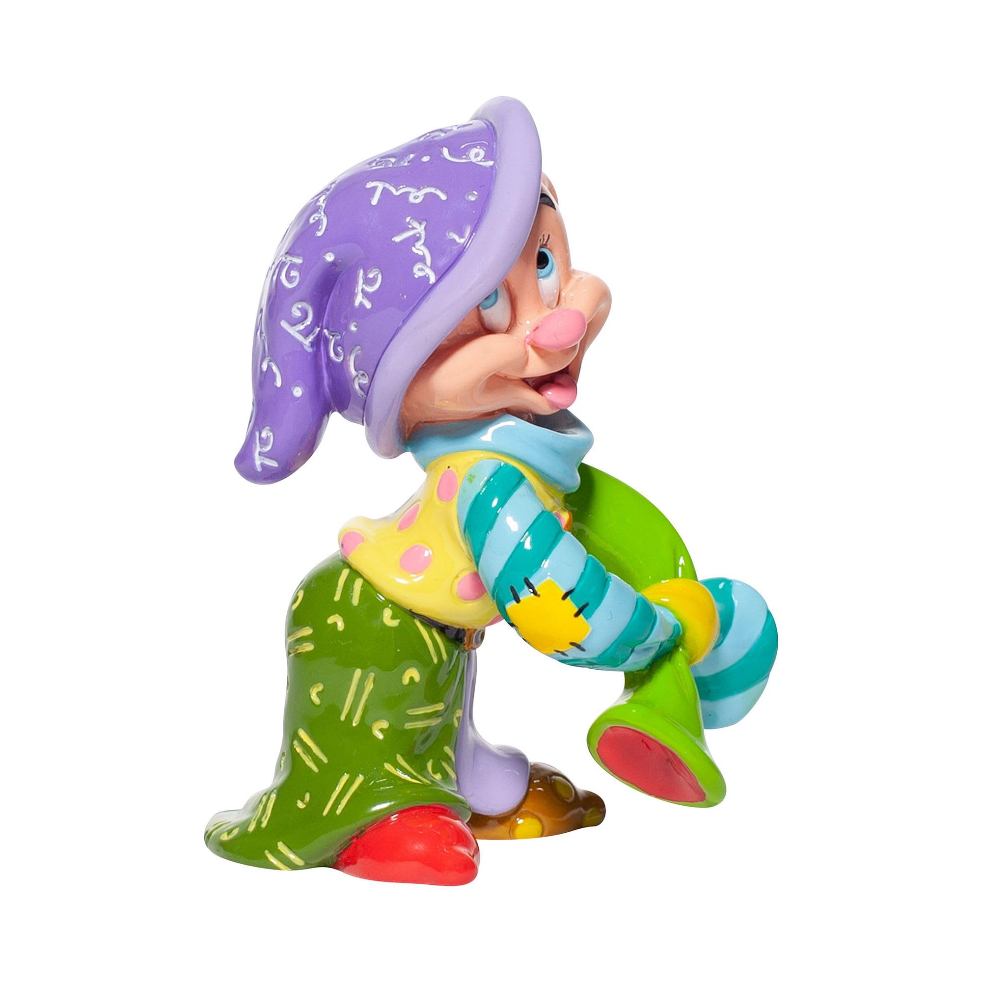 Enesco Enesco Disney Romero Britto Snow White Dopey Miniature Figurine - 4.7 Inch Colorful Collectible - View 5 of 9