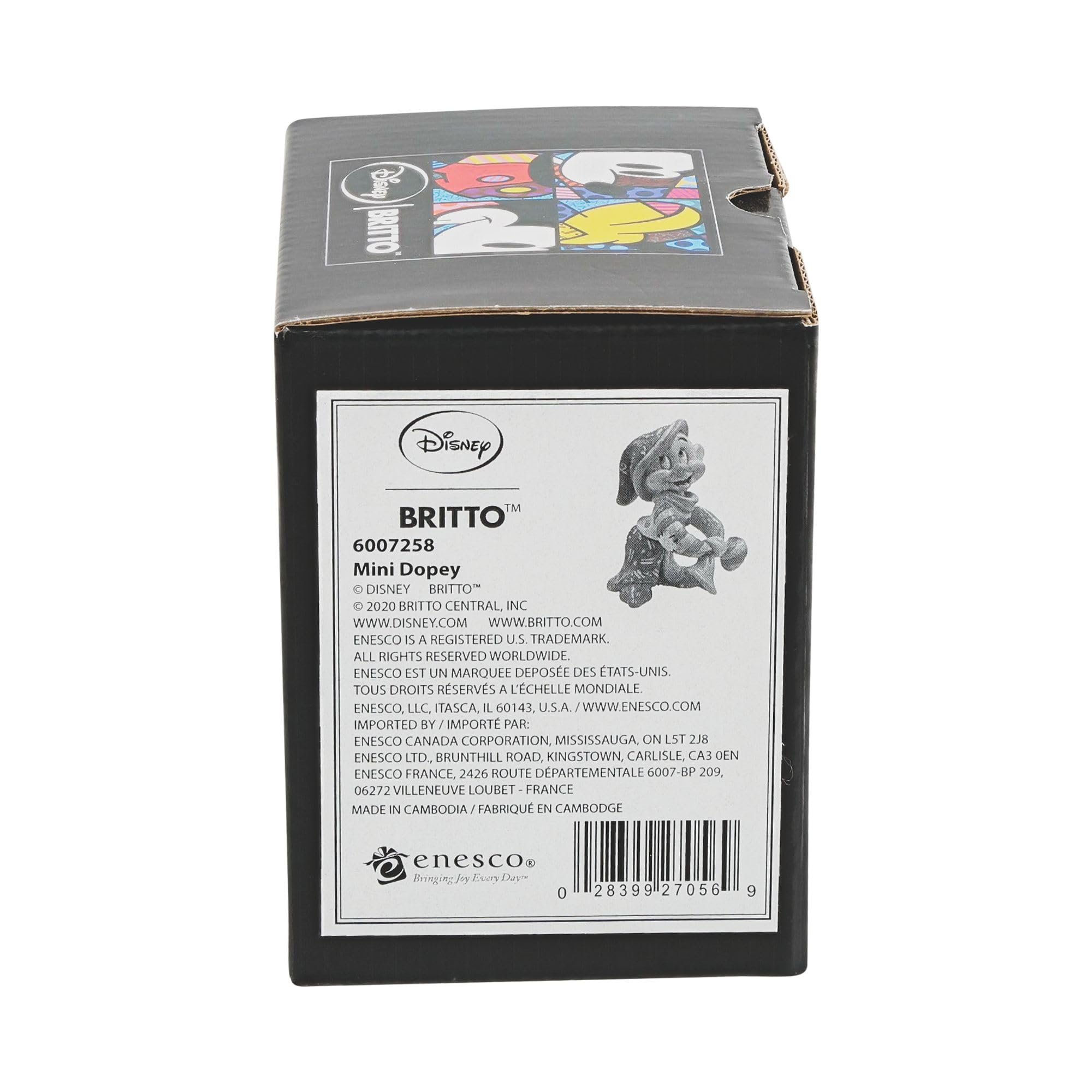 Enesco Enesco Disney Romero Britto Snow White Dopey Miniature Figurine - 4.7 Inch Colorful Collectible - View 7 of 9