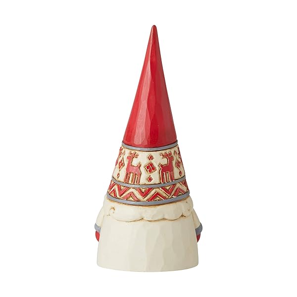 Enesco "Shop Enesco Jim Shore Nordic Noel Reindeer Hat Gnome Figurine - 2.17" H, Perfect Holiday Decor!" - View 2 of 3