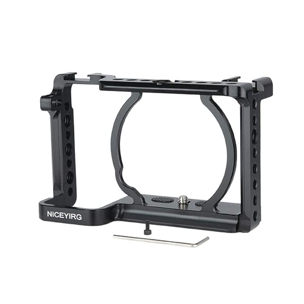 NICEYRIG Upgrade Your Sony A6600: NICEYRIG Cage with NATO Rails & Cold Shoe Mounts for Ultimate Filmmaking - View 7 of 10