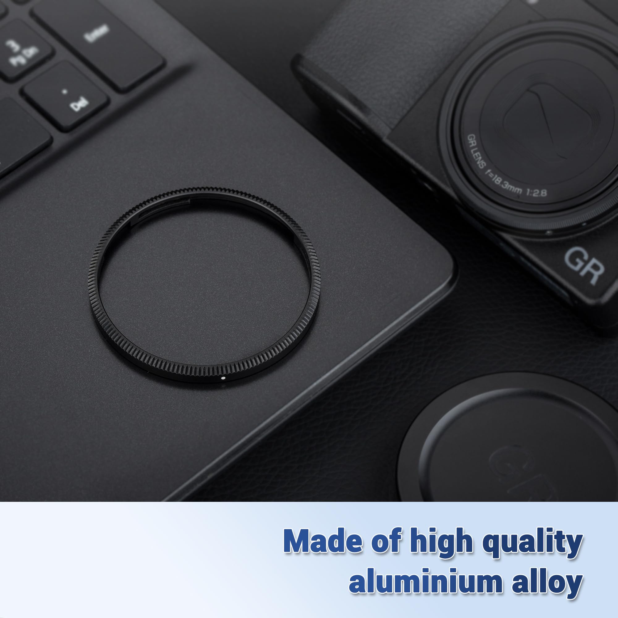 JJC JJC Metal Lens Decoration Ring Cap for Ricoh GR III HDF Accessories Red Replacement GN-1 Ring Cap - View 5 of 8