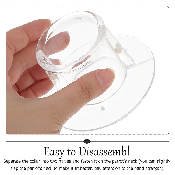 POPETPOP POPETPOP Bird Collar for Parrots and Macaws Safe Wound Healing Neck Cover for African Parakeets and Cockatiels - View 6 of 9