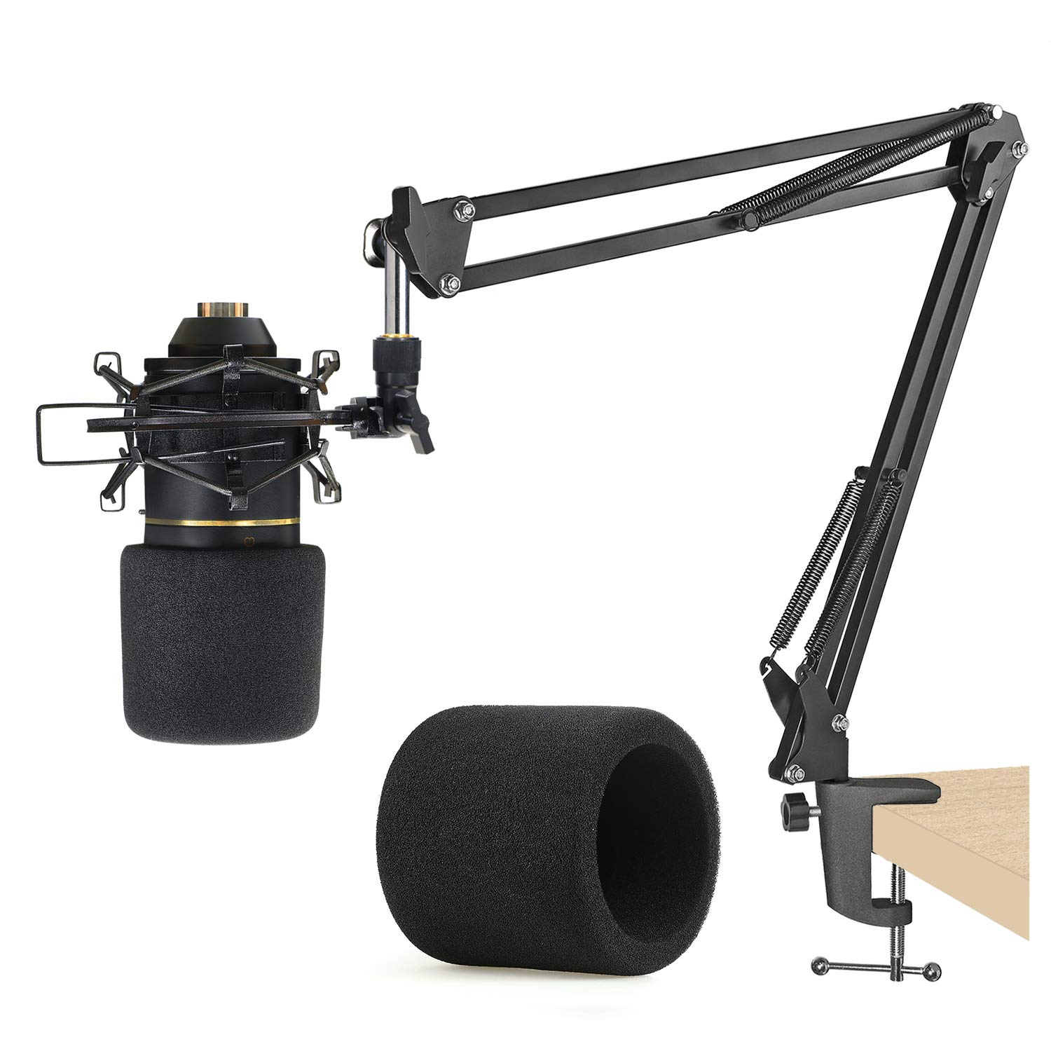 YOUSHARES MXL 770 990 Microphone Stand with Pop Filter and Boom Arm for MXL Mics by YOUSHARES - View 3 of 7