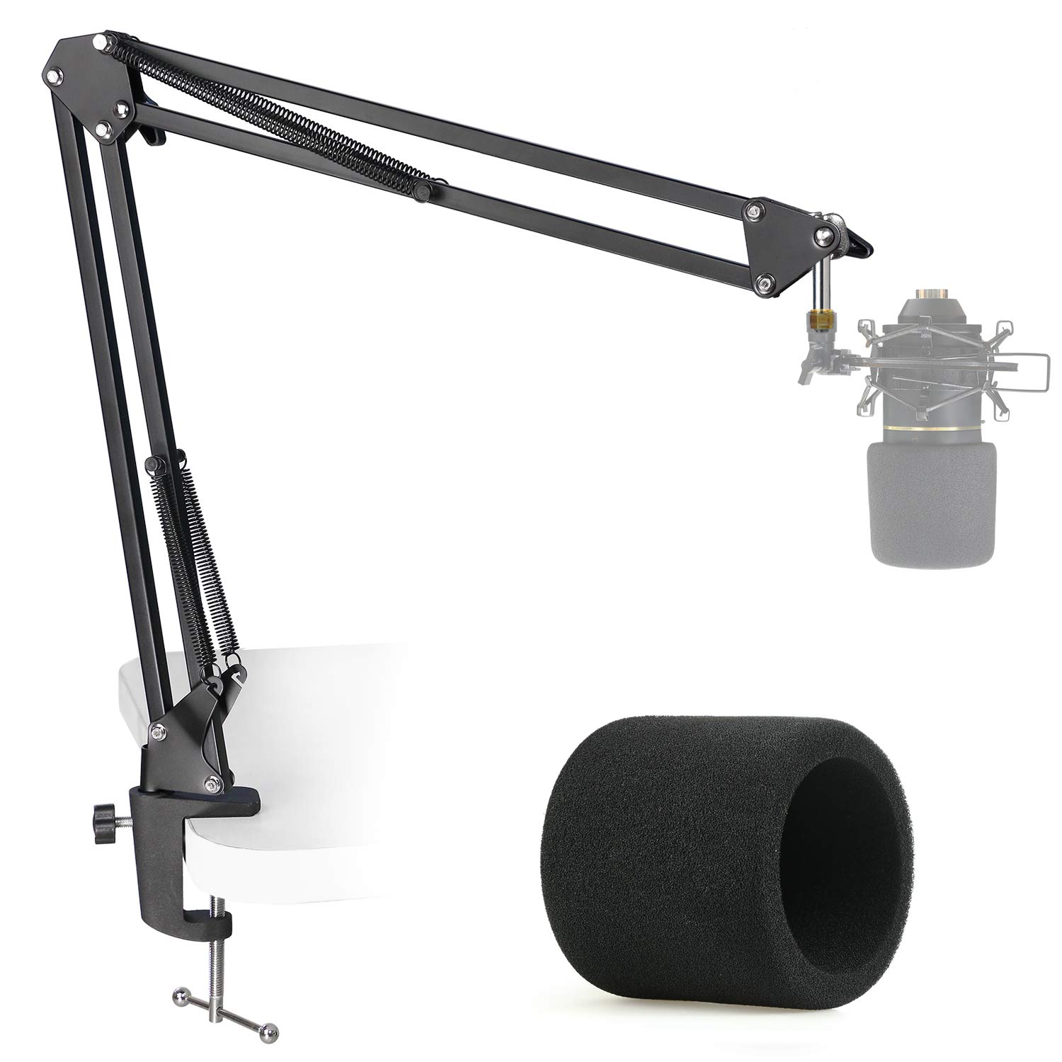 YOUSHARES MXL 770 990 Microphone Stand with Pop Filter and Boom Arm for MXL Mics by YOUSHARES