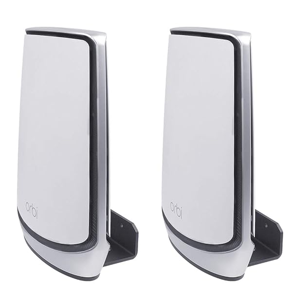 Koroao Metal Wall Mount Holder for Orbi WiFi 6 System 2-Pack Compatible with RBK850 RBK852 RBK853 RBS750 RBS751 AX4200 AX5700 AX6000