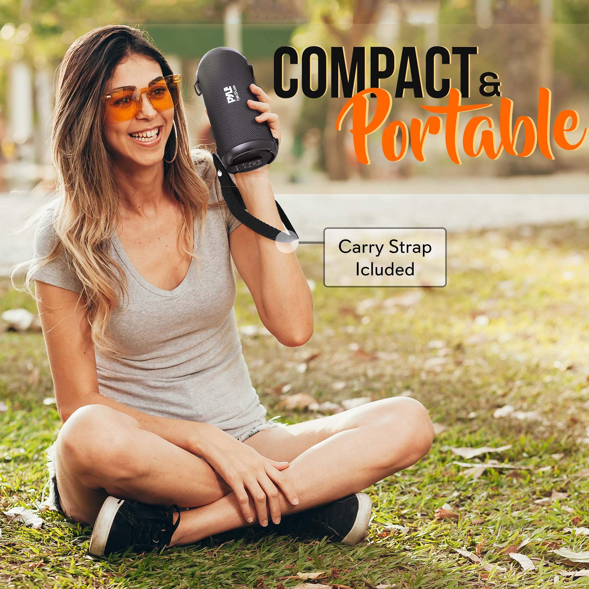 Pyle Buy Pyle Wireless Portable Bluetooth Boombox Speaker - 100W Loud Stereo with AUX, MP3/USB/SD, FM Radio & Tweeter - View 6 of 7