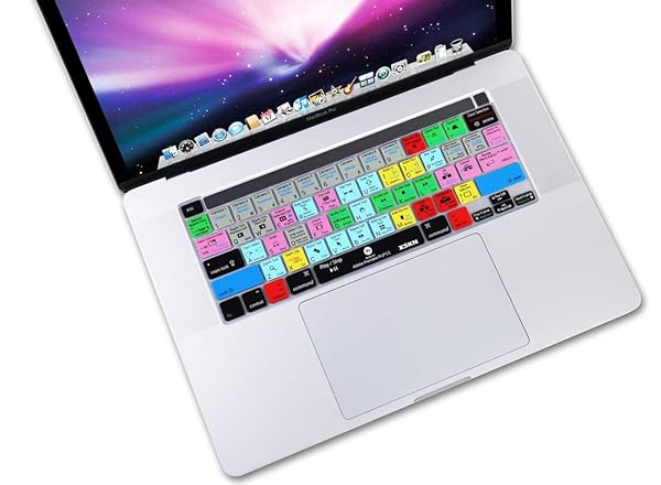XSKN XSKN Silicone Keyboard Cover for MacBook Pro 16 inch A2141 and 13.3 inch A2251 A2289 A2338 M1 English Shortcuts Skin - View 5 of 9