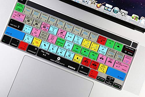 XSKN XSKN Silicone Keyboard Cover for MacBook Pro 16 inch A2141 and 13.3 inch A2251 A2289 A2338 M1 English Shortcuts Skin - View 7 of 9