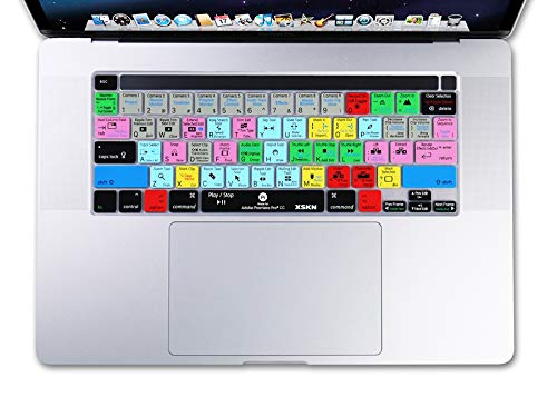 XSKN XSKN Silicone Keyboard Cover for MacBook Pro 16 inch A2141 and 13.3 inch A2251 A2289 A2338 M1 English Shortcuts Skin - View 9 of 9