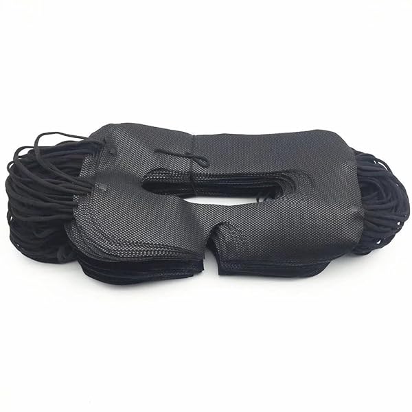 100 Pack Disposable VR Mask Sanitary VR Eye Covers VR Mask for VR Face Mask,Virtual Reality Face Mask Compatible with HTC Vive Pro/PS VR/Gear VR/Oculus Rift Go e altre cuffie Most vr Headset (Black)