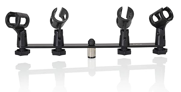 Gator Frameworks Buy Gator Frameworks 1-to-4 Mic Mount Bar - Fits Most Stands & Boom Arms | GFWMIC1TO4 - View 5 of 10