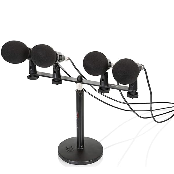 Gator Frameworks Buy Gator Frameworks 1-to-4 Mic Mount Bar - Fits Most Stands & Boom Arms | GFWMIC1TO4 - View 6 of 10