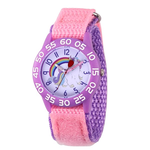 Red Balloon Red Balloon Kids' Time Teacher Watch: Durable Plastic, Analog Quartz, Fun Nylon Strap