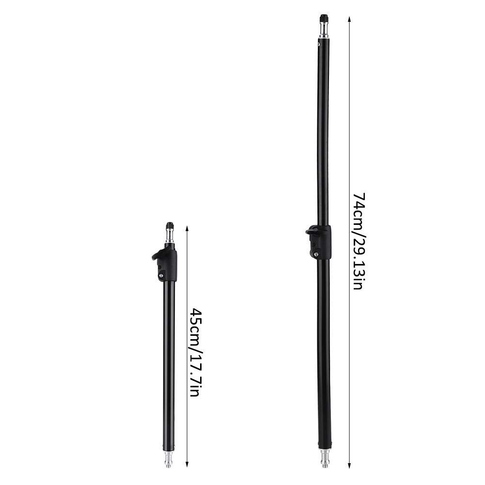 Diyeeni Photography Distance Rod Adjustable Back Light Stand Extension Pole 45CM to 74CM with Standard Screw for Light and Microphone Arm - View 5 of 7