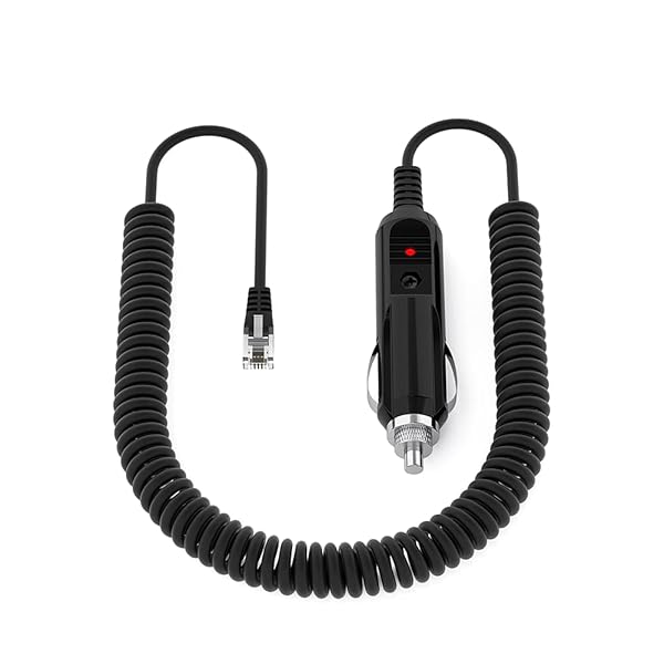 Xwartre Xwartre Radar Detector Power Cord 12V Cigarette Lighter Adapter Coiled Charging Cable for Escort Valentine One Uniden R3 R7 R8 Beltronics