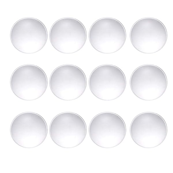 20 Pcs 42mm Double Convex Optical 3D Lenses - Biconvex Magnifying Glass with 68mm Focal Length