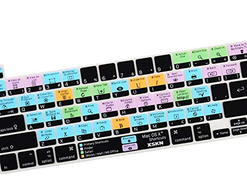 XSKN XSKN Mac OS X Silicone Keyboard Cover for 2019 MacBook Pro 16 A2141 and 13.3 A2338 M1 A2251 A2289 with Touch Bar - View 4 of 9