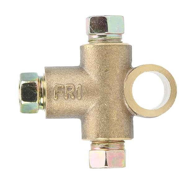 Buy Inverted Female Tee: 3-Way T-Shape Brake Tee with M10 Male Nuts for 10mm Pipe - Durable & Reliable