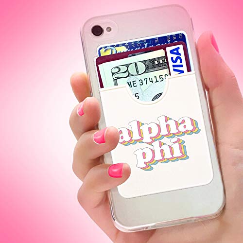 Sorority Shop Alpha Phi Koala Pouch Retro Card Holder Phone Wallet Ultra Thin Lightweight Stick On Case for Cards and Cash - View 3 of 3