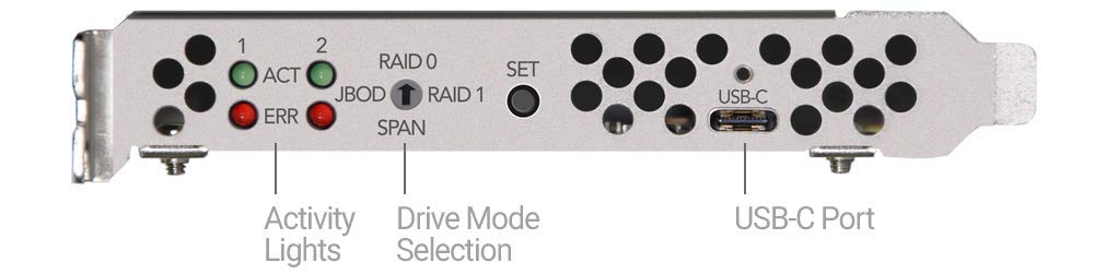 Sonnet SoNNeT Tempo 25 Inch SATA SSD RAID PCIe Card FUSSSD2RAIDE for High Speed Storage Solutions - View 3 of 4