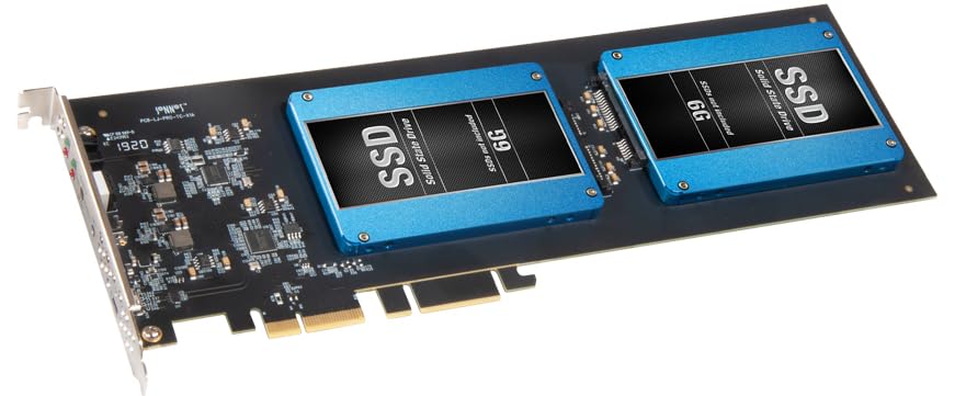 Sonnet SoNNeT Tempo 25 Inch SATA SSD RAID PCIe Card FUSSSD2RAIDE for High Speed Storage Solutions - View 4 of 4