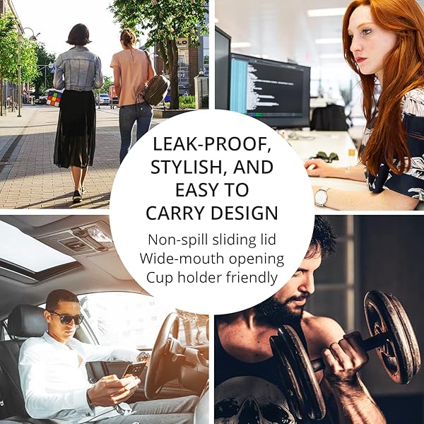 costablue costablue Travel Coffee Mug - 20 Oz. Stainless Steel Insulated Coffee Mug, Leak Proof Tumbler w/Dishwasher Safe Lid, Double Wall Travel Coffee Cup, Reusable Insulated Tumbler for Hot & Cold Beverages - View 10 of 10