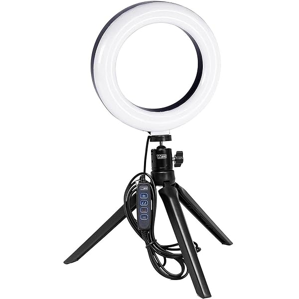 VidPro "Vidpro RL-6 LED Ring Light Kit: 6" USB Powered for Portraits, Makeup, Vlogs & More - Adjustable Color Temperature" - View 2 of 3
