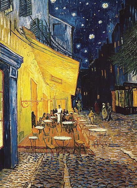 Palace Learning Vincent Van Gogh Cafe Terrace at Night Poster - 1881 Fine Art Print 18x24 inches Laminated
